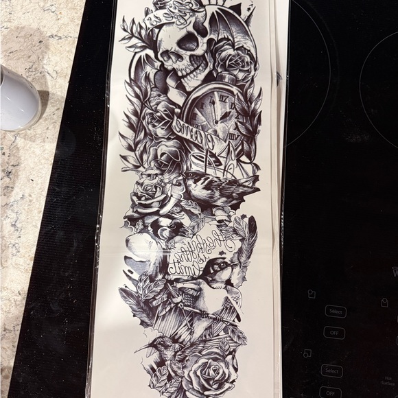 Temporary Tattoo Sleeve Set with Artistic Designs - Picture 8 of 13